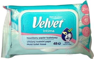Velvet Intima 2v1 vlhčený toaletní papír 1x42 ks