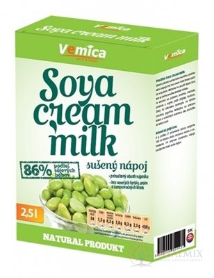 Vemic Soya cream Milk sušený sójový nápoj (na 2,5 l), prášek 1x200 g