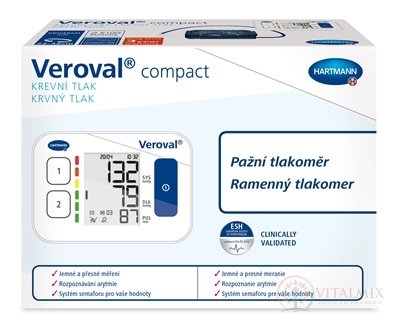 ÚVĚROVÉ compact BPU22 tlakoměr digitální ramenný s univerzální manžetou (22-42 cm) 1x1 ks