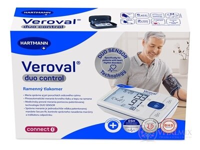 Věroval Duo Control Connect Medium tlakoměr digitální ramenní s manžetou M (22-32 cm) 1x1 ks