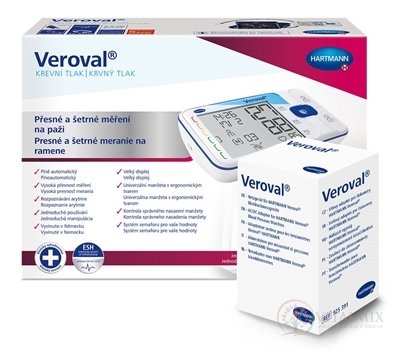 ÚVĚROVÉ Tlakoměr ramenný + adaptér digitální plnoautomatický, s univerzální manžetou (22-42 cm) + adaptér, 1x1 set