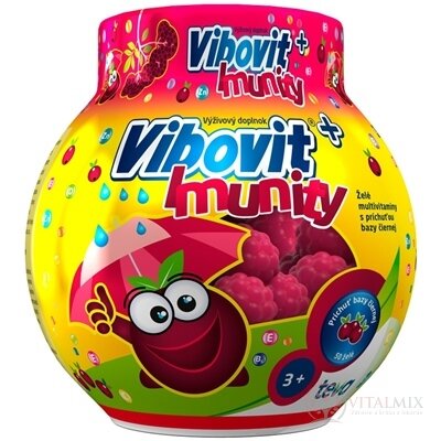 VIBOVIT+ IMUNITY želé s příchutí černého bezu (inov. 2023) 1x50 ks