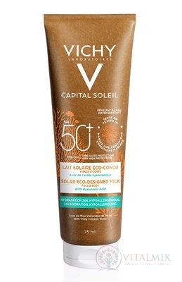 VICHY CAPITAL SOLEIL SOLAR ECO-DESIGN. MILK SPF50 + ochranné mléko proti UV záření 1x75 ml
