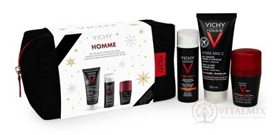 VICHY HOMME XMAS 2024 hydratační krém 50 ml + sprchový gel 100 ml + roll-on antiperspirant 50 ml, 1x1 set