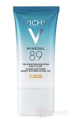 VICHY MINERAL 89 72H MOISTURE BOOSTING DAILY FLUID posilující denní fluid pro podporu hydratace, s ochranným faktorem SPF 50+, 1x50 ml