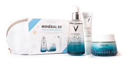 VICHY MINERAL 89 MOISTURE BOOST XMAS 2024 booster 50 ml + 72h hydratační krém 50 ml + Capital Soleil UV-Age Daily SPF50+ 15 ml