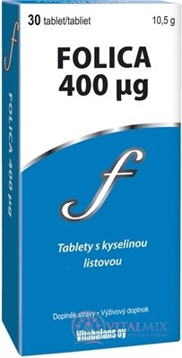 Vitabalans FOLIC 400 mikrogramů tbl 1x30 ks
