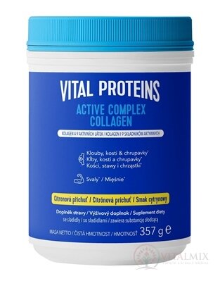 VITAL PROTEINS ACTIVE COLLAGEN COMPLEX prášek pro přípravu nápoje, citrónová příchuť 1x357 g