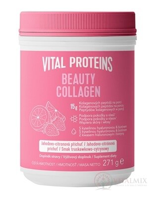 VITAL PROTEINS BEAUTY COLLAGEN prášek pro přípravu nápoje, jahodovo-citronová příchuť 1x271 g