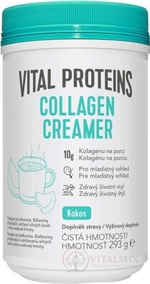 VITAL PROTEINS COLLAGEN CREAMER Kokos sušené kokosové mléko obohacené o kolagen 1x293 g