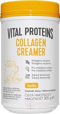 VITAL PROTEINS COLLAGEN CREAMER Vanilka sušené kokosové mléko obohacené o kolagen 1x305 g