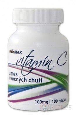 Vitamax VITAMIN C 100mg ovocná směs tbl 1x100 ks