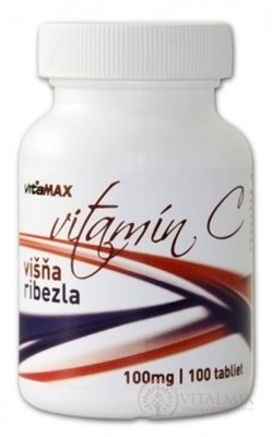 Vitamax VITAMIN C 100mg rybíz višně tbl 1x100 ks