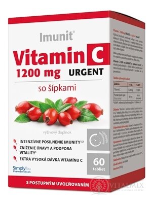 Imunit Vitamin C 1200 mg URGENT tbl s postupným uvolňováním 1x60 ks