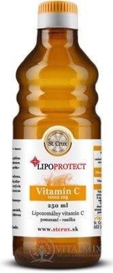 Vitamín C LIPOPROTECT - St. CRUX liposomální vitamín C v oleji, pomeranč - vanilka, 1x250 ml