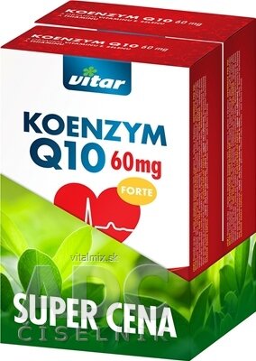 VITAR KOENZYM Q10 FORTE 60 mg Duopack cps 2x60 (120 ks), 1x1 set