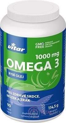 VITAR OMEGA 3 1000 mg RYBÍ OLEJ cps 1x90 ks