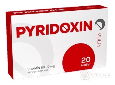 VULM PYRIDOXIN tbl (vitamin B6 20 mg) 1x20 ks