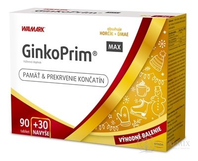 WALMARK GinkoPrim MAX PROMO 2022 tbl 90+30 navíc (120 ks)