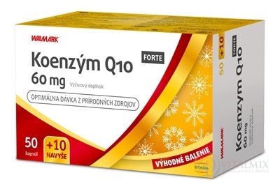 WALMARK Koenzym Q10 FORTE 60 mg PROMO 2020 cps 50 + 10 navíc (60 ks)