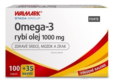 WALMARK Omega-3 rybí olej FORTE cps 100+35 navíc (135 ks)