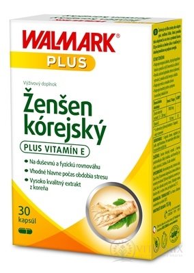 WALMARK Ženšen korejský (inov.obal 2018) cps 1x30 ks