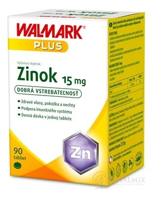 WALMARK Zinek 15 mg tbl 1x90 ks