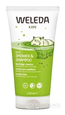 WELEDA 2v1 Sprchový krém a šampon Veselá limetka 1x150 ml
