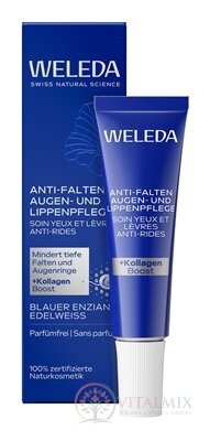 WELEDA Liftingový Krém na kontury očí a rtů modrý hořec a plesnivec alpinský 1x12 ml