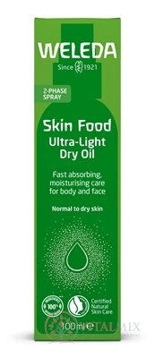 WELEDA Skin Food Ultra-Light Dry Oil hydratační, pro tělo a pleť 1x100 ml