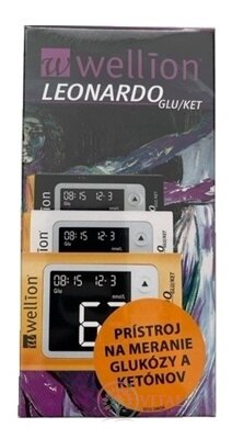 Wellion LEONARDO GLU/KET Glukoměr různé barvy, 1x1 set