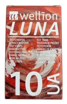 Wellion LUNA UA testovací proužky k přístroji LUNA 1x10 ks