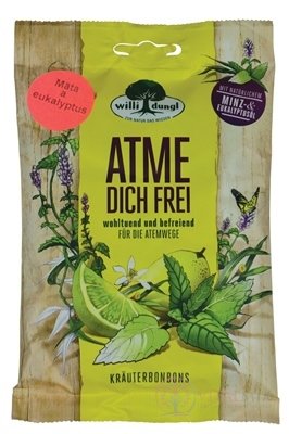 Willi dungl ATME DICH FREI - Máta a eukalyptus bylinné bonbóny (inov.2018) 1x65 g