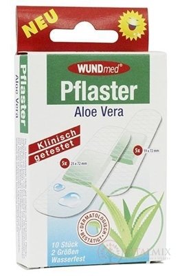 WUNDmed Aloe Vera náplast (2 velikosti) 1x10 ks