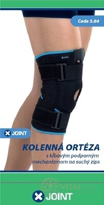 X-JOINT 504 Ortéza kolenní velikost S (31-34 cm) s kloubovým podpůrným mechanismem na suchý zip 1x1 ks