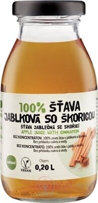 zdravě 100% ŠŤÁVA JABLKOVÁ SE skořicí 1x200 ml
