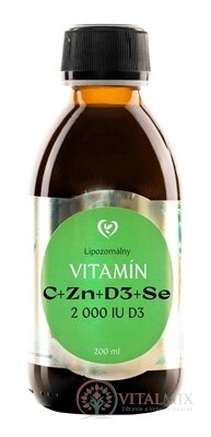 Zdravý svět Lipozomální VITAMIN C+Zn+D3+Se 1x200 ml