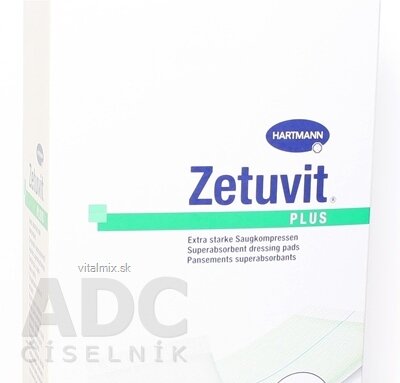 Zetuvit Plus kompres nasákavý sterilní (10x20 cm) 1x10 ks