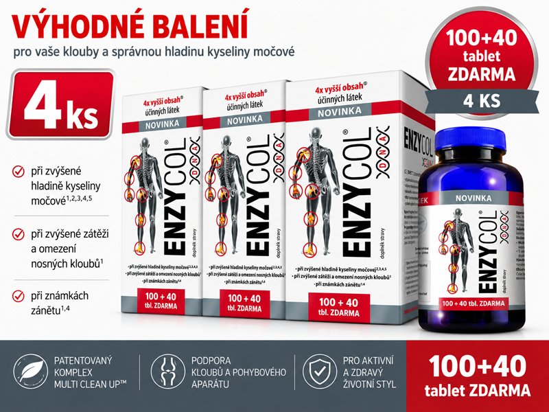 ENZYCOL DNA  4x 100+40CPS VÝHODNÉ BALENÍ