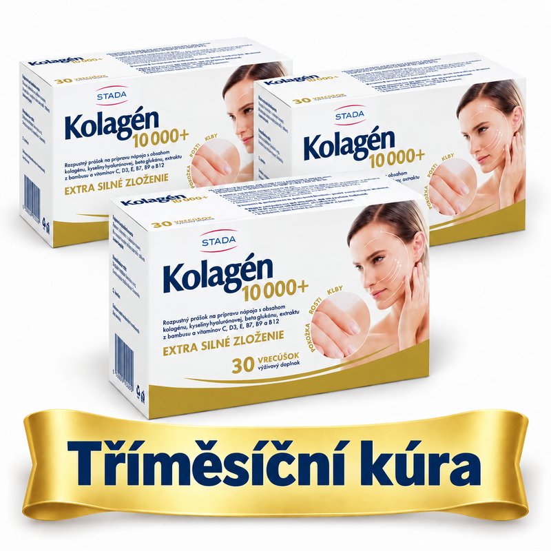 KOLAGÉN STADA 10 000 3X30 vrecúšok - „Tříměsíční kúra“.