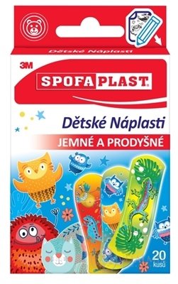 3M Spofaplast č.116 Dětské Náplasti jemné a prodyšné, mix 1x20 ks