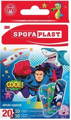 3M Spofaplast č.118 Dětské náplasti 2 velikosti, chlapecký motiv 1x20 ks