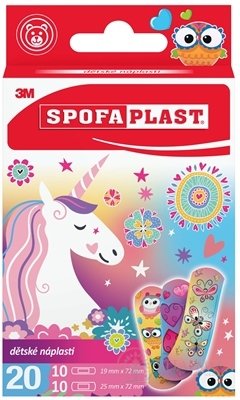 3M Spofaplast č.119 Dětské náplasti 2 velikosti, dívčí motiv 1x20 ks