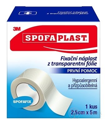 3M Spofaplast č.432 Fixační náplast 2,5cm x 5m, z netkané textilie, cívka 1x1ks