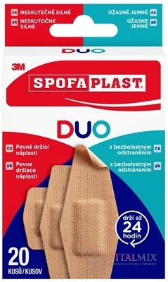 3M SPOFAPLAST č. 3 613 DUO náplasti mix 3 velikosti 1x20 ks