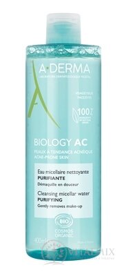 A-DERMA BIOLOGY AC Čistící micelární voda pleť se sklonem k akné 1x400 ml