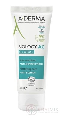 A-DERMA BIOLOGY AC GLOBAL Matující péče proti nedokonalostem pleti 1x40 ml