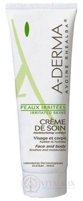 A-DERMA Creme DE Soini AU LAIT D&#39;Avoine Rhealba zvláčňující a zklidňující krém 1x50 ml