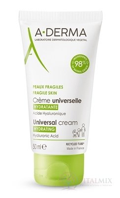 A-DERMA CRÉME UNIVERSELLE HYDRATANTE hydratační krém pro křehkou kůži 1x50 ml