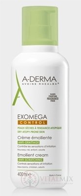 A-DERMA Exomega CONTROL Creme ÉMOLLIENTE emolienčný krém 1x400 ml